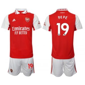 68616d4fe54cf_1 Men's Arsenal F.C #19 Nicolas Pepe 2023 Red Home Soccer Jersey Suit