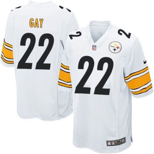 68616d6471719_1 Steelers #22 William Gay White Youth Stitched NFL Elite Jersey