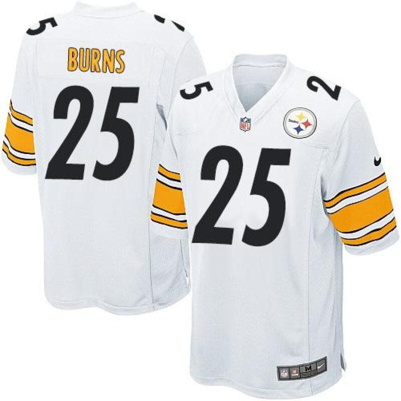 68616d67be22f_1 Steelers #25 Artie Burns White Youth Stitched NFL Elite Jersey