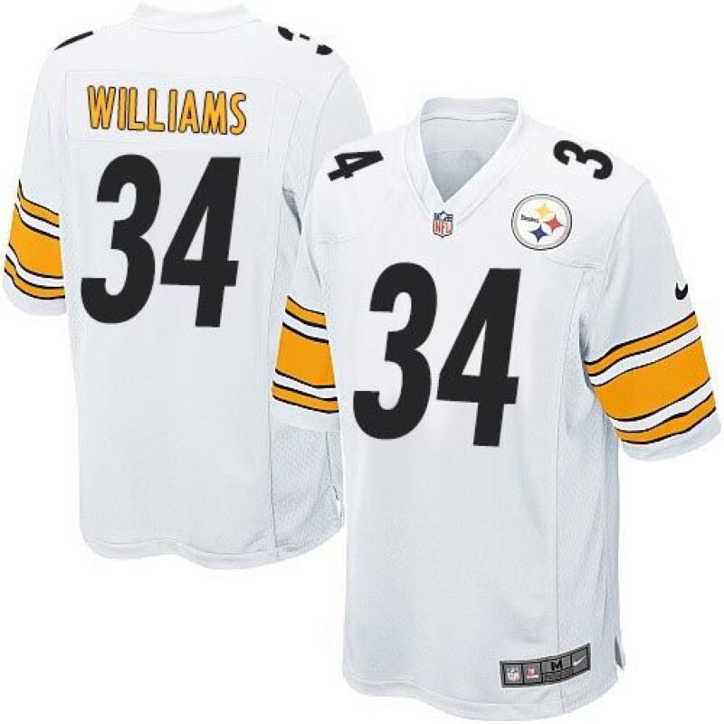 68616d6aa2f0f_1 Steelers #34 DeAngelo Williams White Youth Stitched NFL Elite Jersey