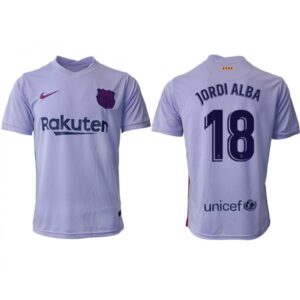 68616d6b12f7e_1 Men's Barcelona #18 Jordi Alba 2021/22 Grey Away Soccer Jersey