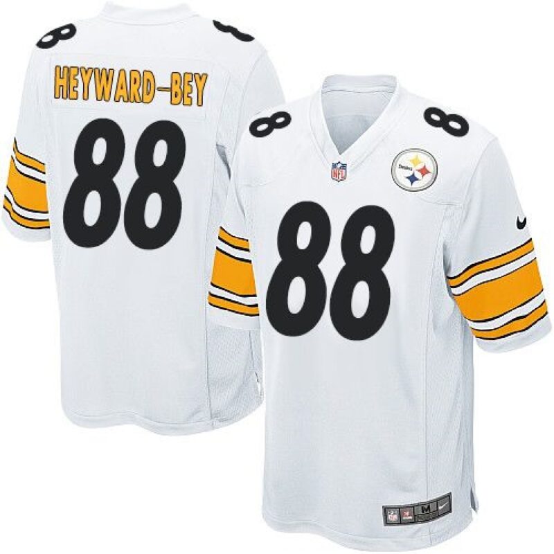 68616d6dd52fe_1 Steelers #88 Darrius Heyward-Bey White Youth Stitched NFL Elite Jersey