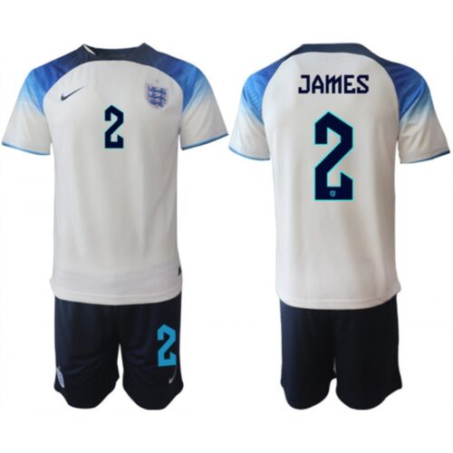 68616d7b03df5_1 Men's England #2 James White Home Soccer Jersey Suit