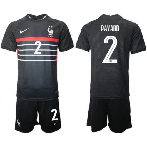 68616d9ba0e1c_1 Men's France #2 Pavard Black Home Soccer Jersey Suit