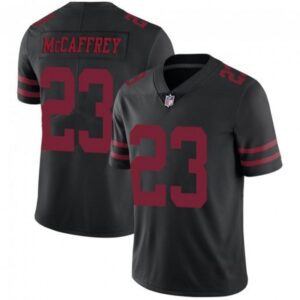 68616dc372aae_1 Youth NFL San Francisco 49ers #23 Christian McCaffrey Black Vapor Untouchable Limited Stitched Jersey