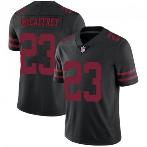 68616dc372aae_1 Youth NFL San Francisco 49ers #23 Christian McCaffrey Black Vapor Untouchable Limited Stitched Jersey