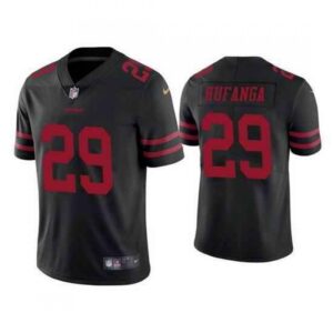 68616dcebd524_1 Youth NFL San Francisco 49ers #29 Talanoa Hufanga Black Vapor Untouchable Limited Stitched Jersey