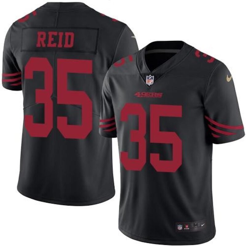 49ers #35 Eric Reid Black Youth Stitched NFL Limited Rush Jersey
