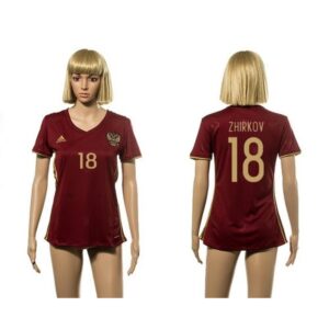 68616e14d9278_1 Russia #18 Zhirkov Red Home Soccer Country Jersey