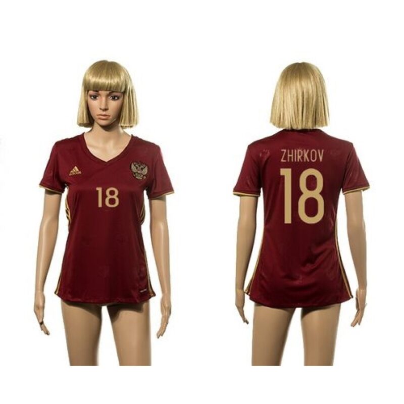 68616e14d9278_1 Russia #18 Zhirkov Red Home Soccer Country Jersey