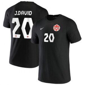 68616e181f56e_1 Men's Canada #20 Jonathan David Black Soccer Jersey