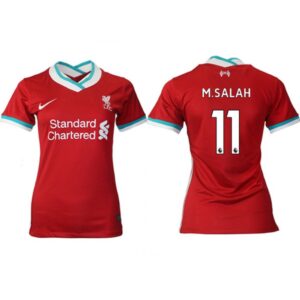 68616e32661a4_1 Women's Liverpool #11 Salah Red Home Soccer Club Jersey