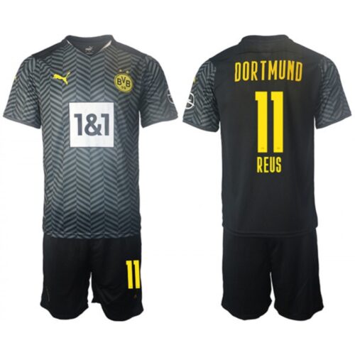 68616e63e6dbb_1 Men's Borussia Dortmund #11 Marco Reus Black Away Soccer Jersey Suit