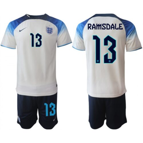 68616e7c7e49a_1 Men's England #13 Ramsdale White Home Soccer Jersey Suit