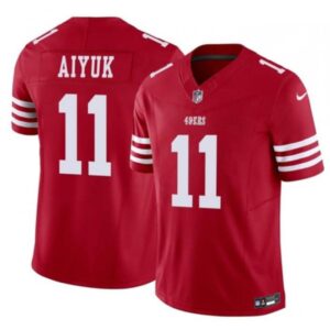 68616e80a91f6_1 Youth San Francisco 49ers #11 Brandon Aiyuk Red 2023 F.U.S.E. Vapor Limited Stitched Football Jersey