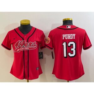 68616e8bc2c1c_1 Youth San Francisco 49ers #13 Brock Purdy New Red With Patch Cool Base Stitched Baseball Jersey