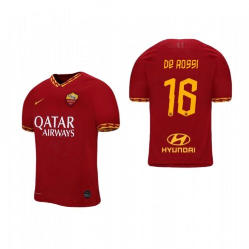 68616ebaab1d3_1 Men's Roma #16 Daniele Re Rossi Red 2019 Soccer Club Home Official Jersey