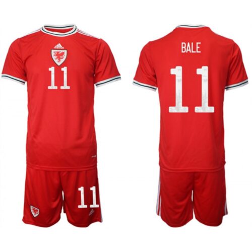 68616ec0a3d7b_1 Men's Wales #11 Bale Red Home Soccer Jersey Suit