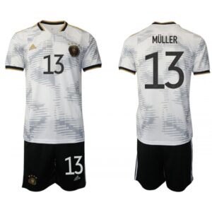68616ed35a6df_1 Men's Germany #13 Muller White Home Soccer Jersey Suit