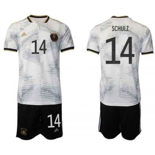 68616ed8e5ffc_1 Men's Germany #14 Schulz White Home Soccer Jersey Suit
