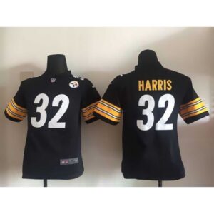 68616f2daaec5_1 Steelers #32 Franco Harris Black Team Color Youth Stitched NFL Elite Jersey