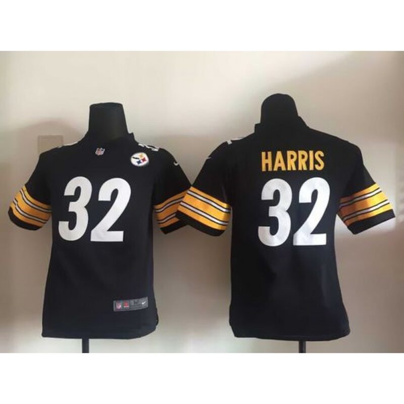 68616f2daaec5_1 Steelers #32 Franco Harris Black Team Color Youth Stitched NFL Elite Jersey