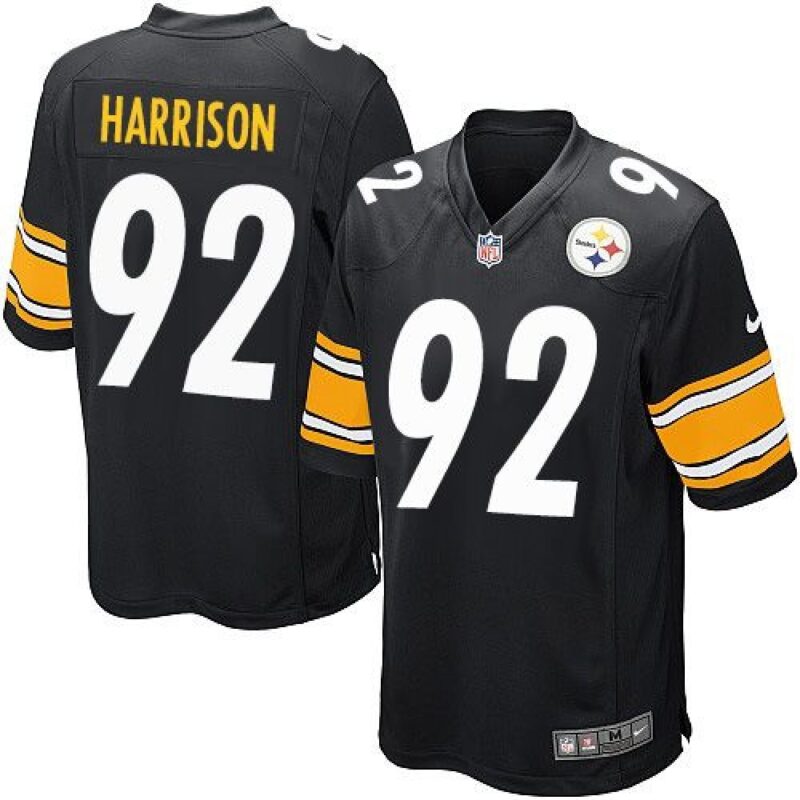 68616f432ce56_1 Steelers #92 James Harrison Black Team Color Youth Stitched NFL Elite Jersey