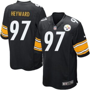 68616f46af93f_1 Steelers #97 Cameron Heyward Black Team Color Youth Stitched NFL Elite Jersey