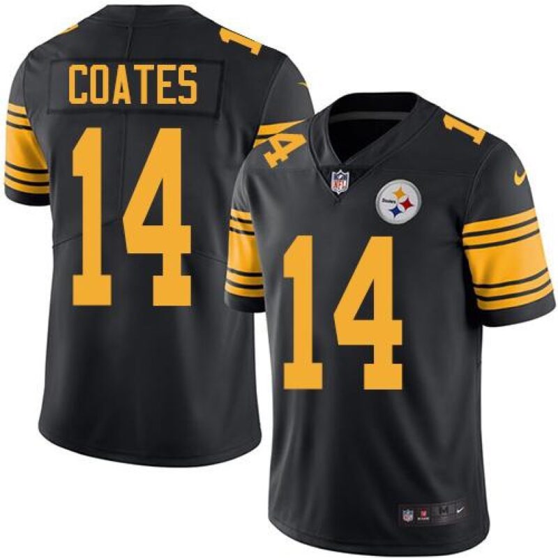 68616f6be4422_1 Steelers #14 Sammie Coates Black Youth Stitched NFL Limited Rush Jersey