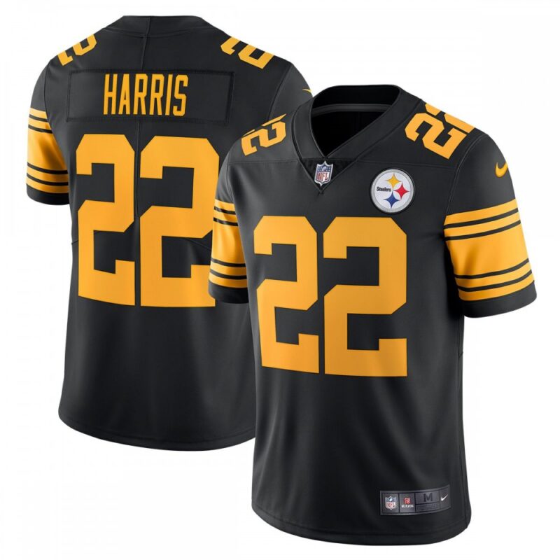 68616f7b80eb0_1 Youth Pittsburgh Steelers #22 Najee Harris Black Color Rush Limited Stitched NFL Jersey