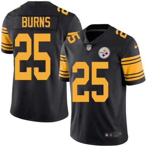 68616f815f6af_1 Steelers #25 Artie Burns Black Youth Stitched NFL Limited Rush Jersey