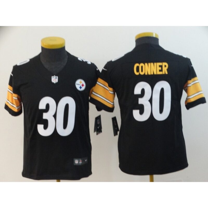 68616f8bf13cf_1 Youth Pittsburgh Steelers #30 James Conner Black Vapor Untouchable Limited Stitched NFL Jersey