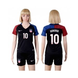 68616f9294ab5_1 Women's USA #10 Diskerud Away(Three Star) Soccer Country Jersey