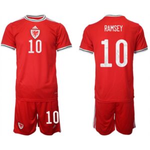 68616f983e40c_1 Men's Wales #10 Ramsey Red Home Soccer Jersey Suit