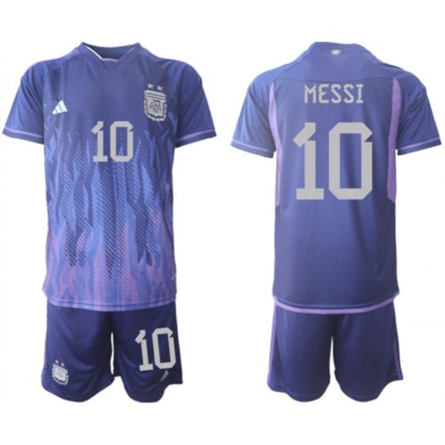 68616fb376b30_1 Men's Argentina #10 Messi Purple 2022 FIFA World Cup Away Soccer Jersey Suit