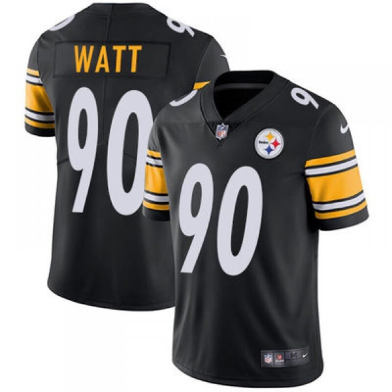 68616fec3b036_1 Youth Pittsburgh Steelers #90 T.J. Watt Black Vapor Untouchable Limited Stitched Jersey