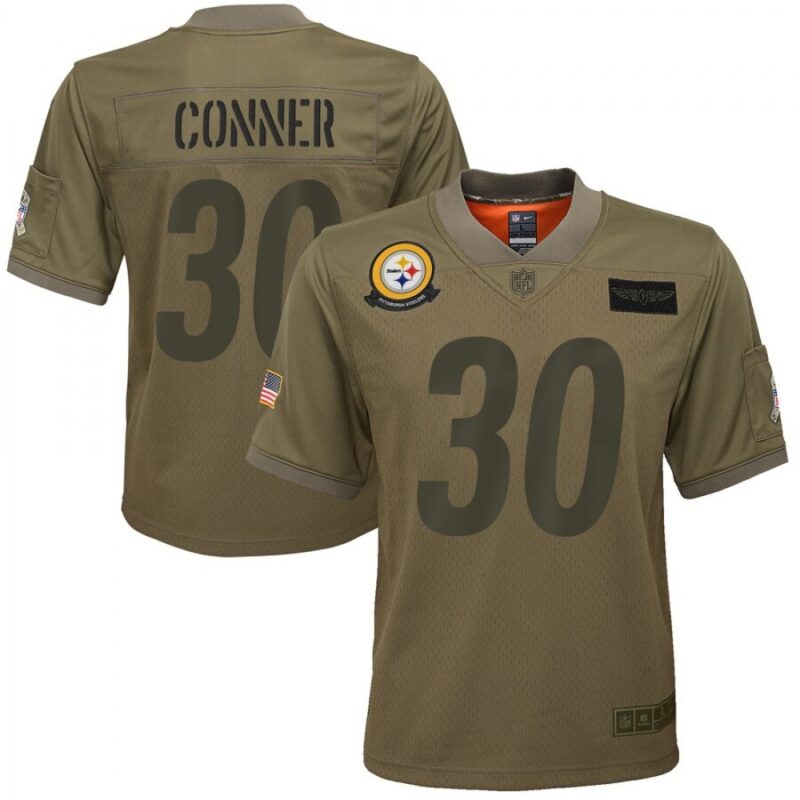 68617010b483b_1 Youth Pittsburgh Steelers #30 James Conner 2019 Camo Salute To Service Stitched NFL Jersey