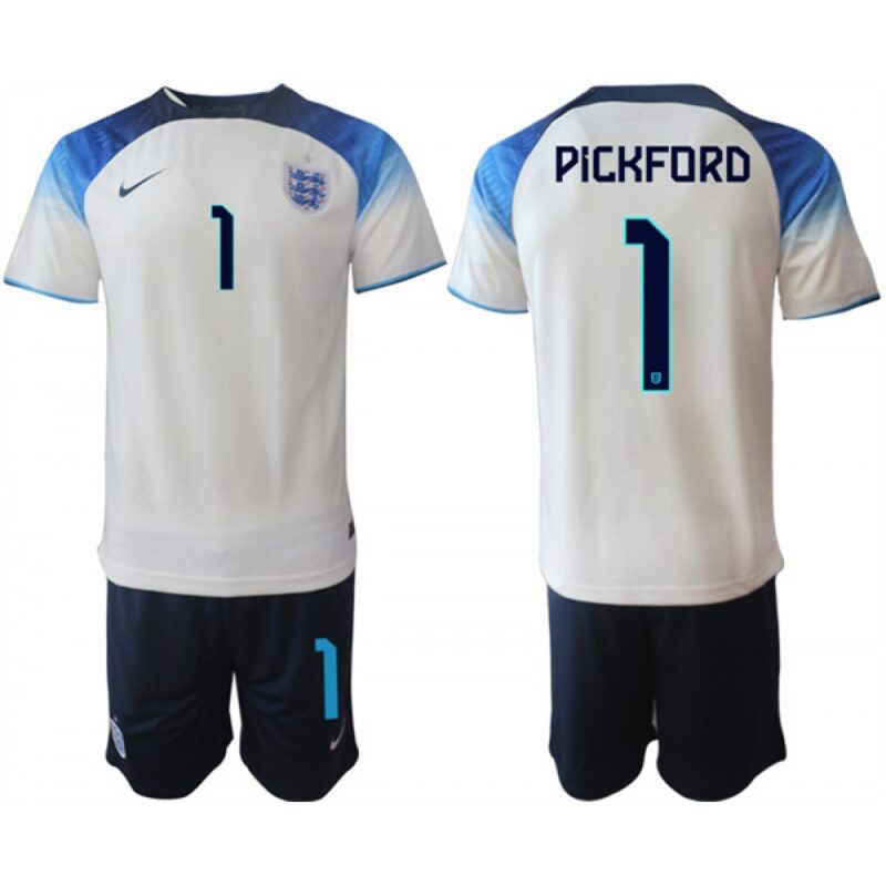 68617014ee266_1 Men's England #1 Pickford White Home Soccer Jersey Suit