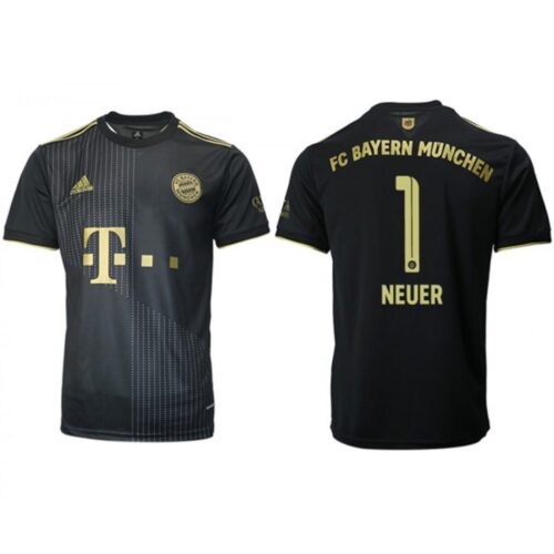 68617017b4750_1 Men's FC Bayern Munchen #1 Neuer Black Away Soccer Jersey
