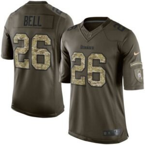Steelers #26 Le'Veon Bell Green Youth Stitched NFL Limited Salute to Service Jersey