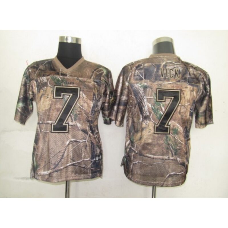 6861706ab0c84_1 Eagles #7 Michael Vick Camouflage Stitched Realtree Collection Youth NFL Jersey