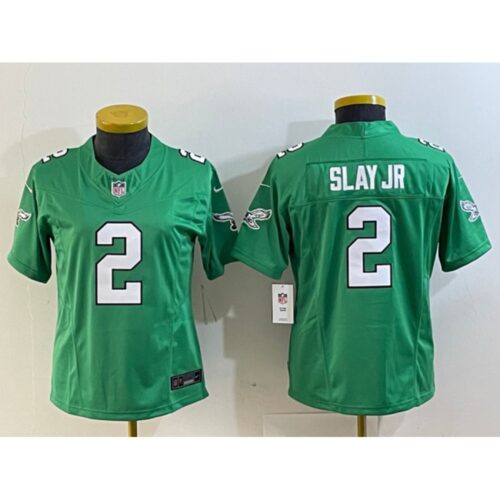 6861707f8cecb_1 Youth Philadelphia Eagles #2 Darius Slay JR Green 2023 F.U.S.E. Stitched Football Jersey