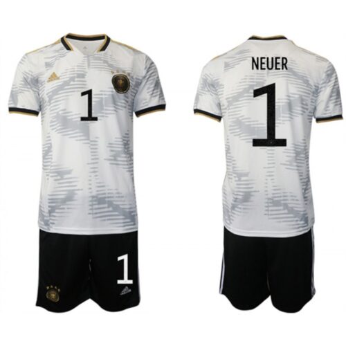 6861707fe685f_1 Men's Germany #1 Neuer White 2022 FIFA World Cup Home Soccer Jersey Suit