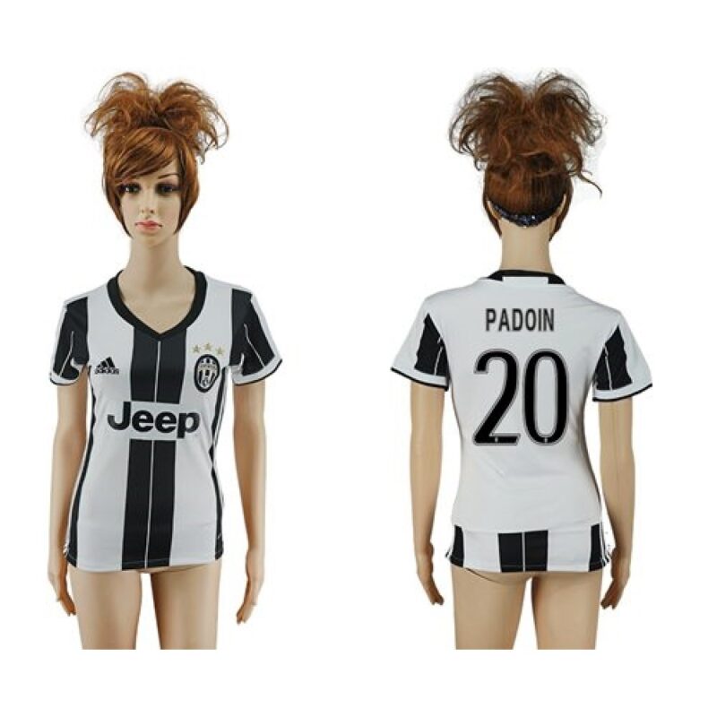 686170bc0c9ee_1 Women's Juventus #20 Padoin Home Soccer Club Jersey