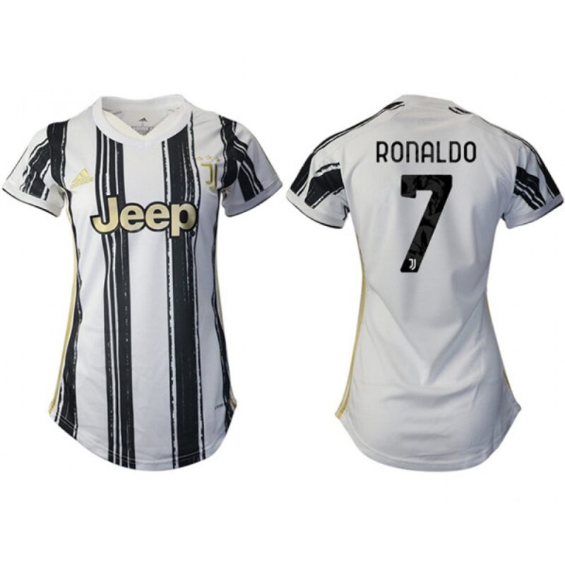 686170bea9f79_1 Women's Juventus #7 Cristiano Ronaldo Home Soccer Club Jersey