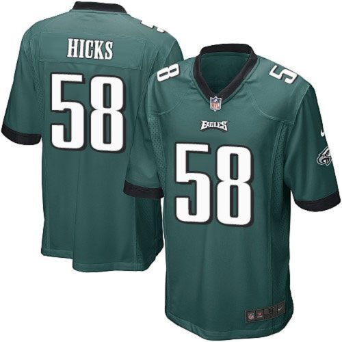 686170c57f0bb_1 Eagles #58 Jordan Hicks Midnight Green Team Color Youth Stitched NFL New Elite Jersey