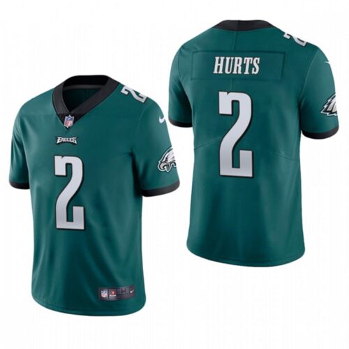 686170d7b530d_1 Youth Philadelphia Eagles #2 Jalen Hurts Green Vapor Untouchable Limited Stitched NFL Jersey