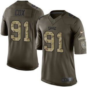 68617105ab1d0_1 Eagles #91 Fletcher Cox Green Youth Stitched NFL Limited Salute to Service Jersey