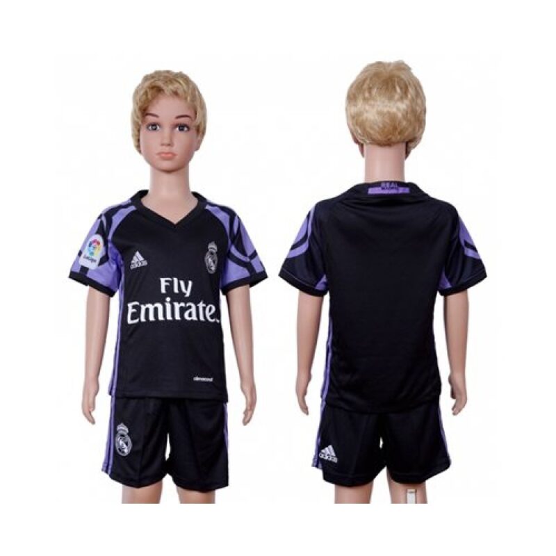 686171185e059_1 Real Madrid Blank Sec Away Kid Soccer Club Jersey