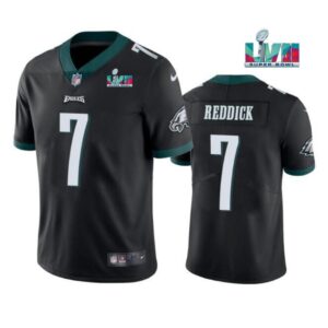 6861711aea708_1 Youth Philadelphia Eagles #7 Haason Reddick Black Super Bowl LVII Patch Vapor Untouchable Limited Stitched Football Jersey